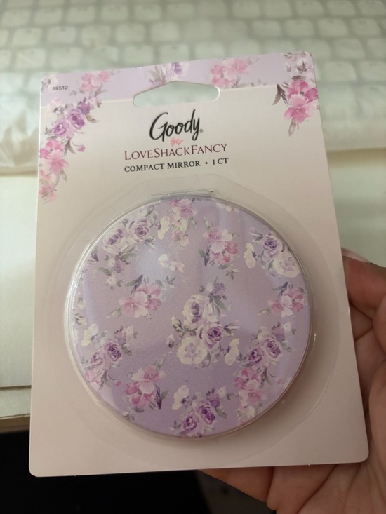 LoveShackFancy Accessories - LoveShackFancy x Goody Lavender Floral Compact Mirror